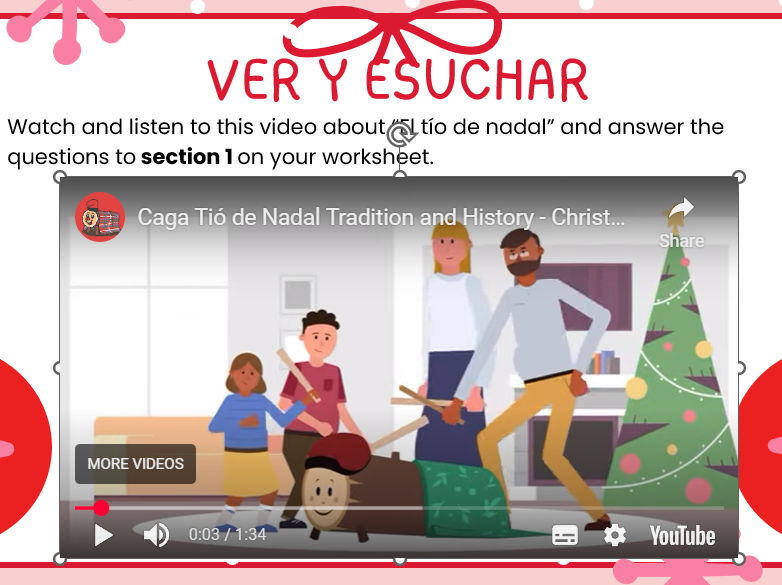 LA NAVIDAD - Year 8 or 9 Spanish Christmas lesson with Powerpoint and Worksheet