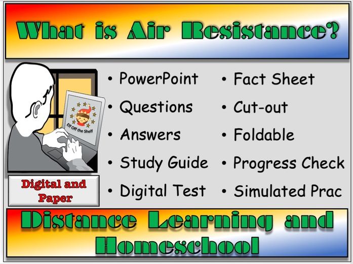 Forces - Air Resistance Explained - Distance Learning and Homeschool for KS3