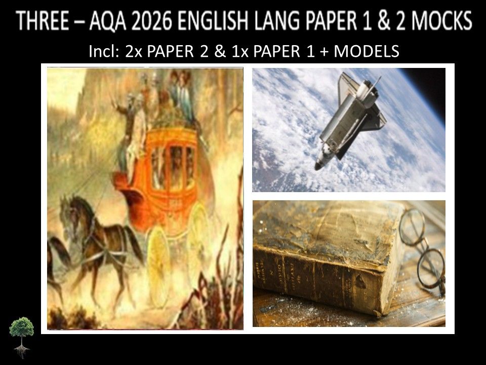 THREE - AQA PAPER 1 & 2 | 2026 FULL MOCKS | MODELS