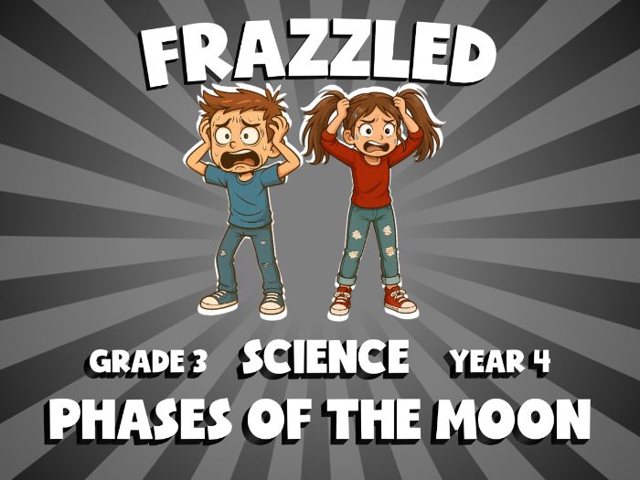 Phases of the Moon FRAZZLED Science Game | No-Prep Year 4 Review Activity