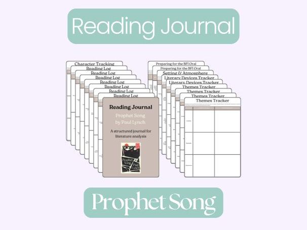 Prophet Song by Paul Lynch – Complete Reading Journal & Student Workbook