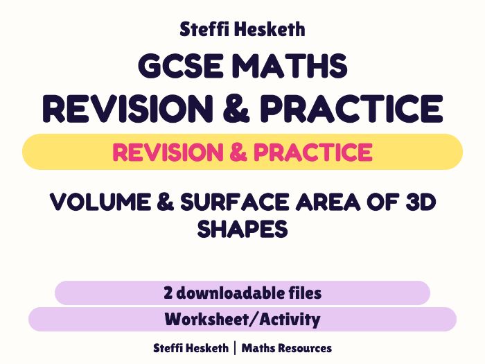 GCSE Maths - Volume and Surface Area of 3D Shapes