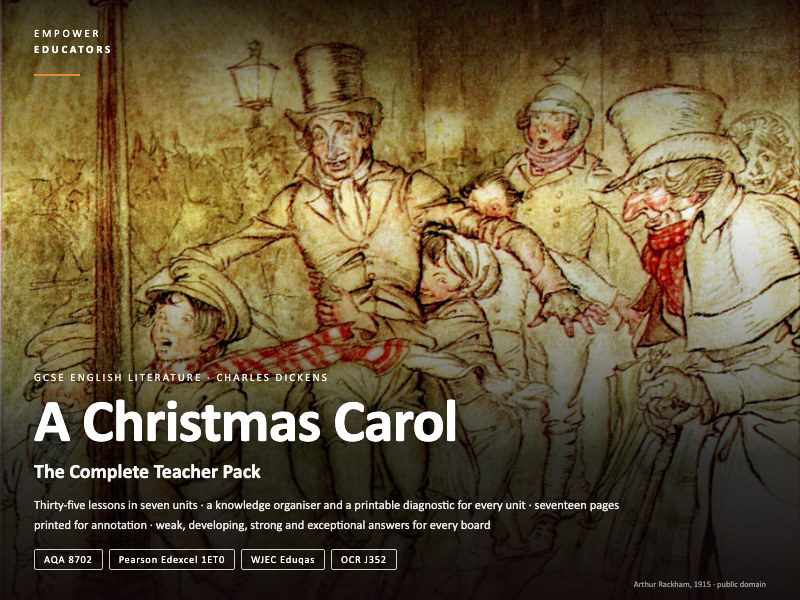 A Christmas Carol GCSE Revision & Organisers