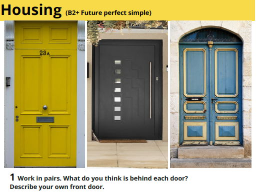 B2 Future perfect | Housing & homes for ELT