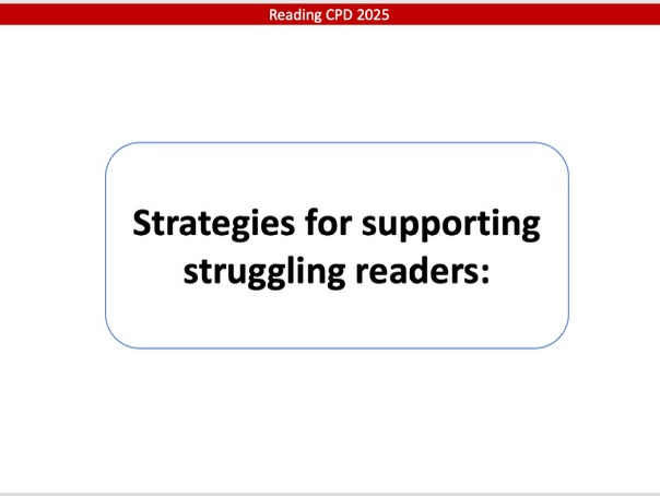 Whole School Reading CPD