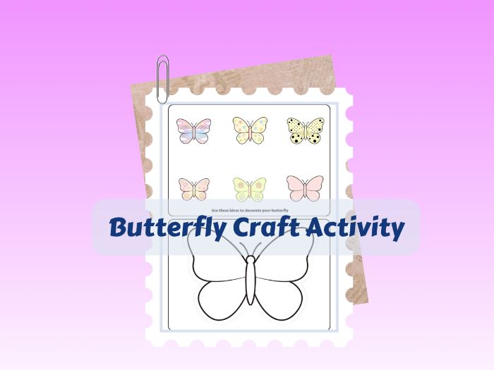 Butterfly Craft Activity | Pre‑K Kindergarten Printable