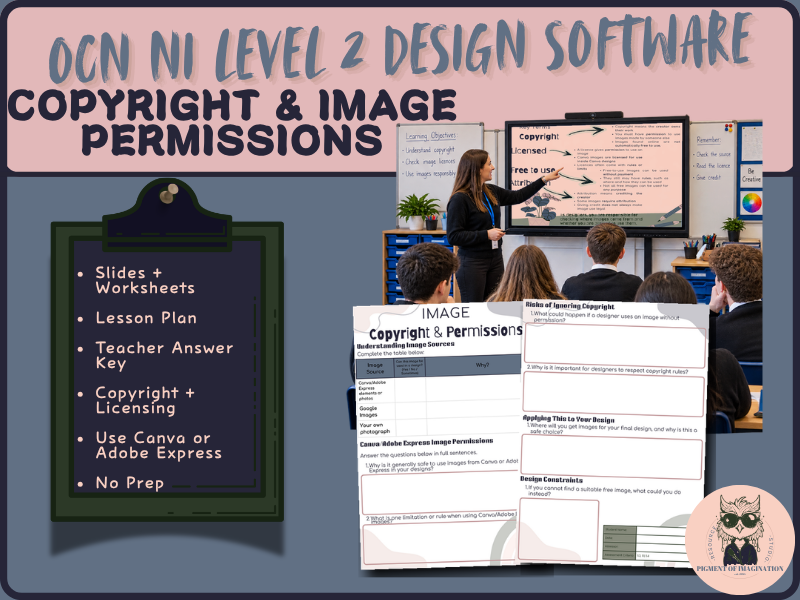 OCN NI Level 2 Design Software: Copyright & Image Permissions