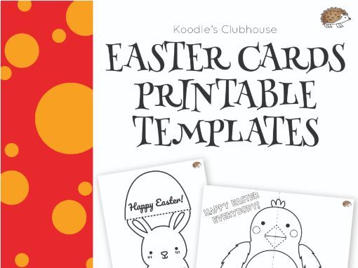 Easter cards printable templates