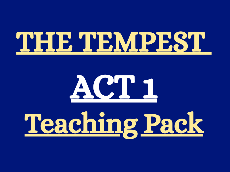 The Tempest Act 1 – Exam-Ready Teaching Pack with Questions, Analysis & Answers