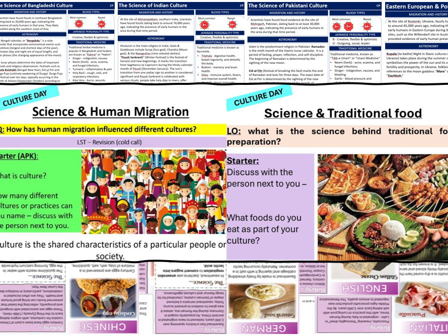 Culture Day Resources