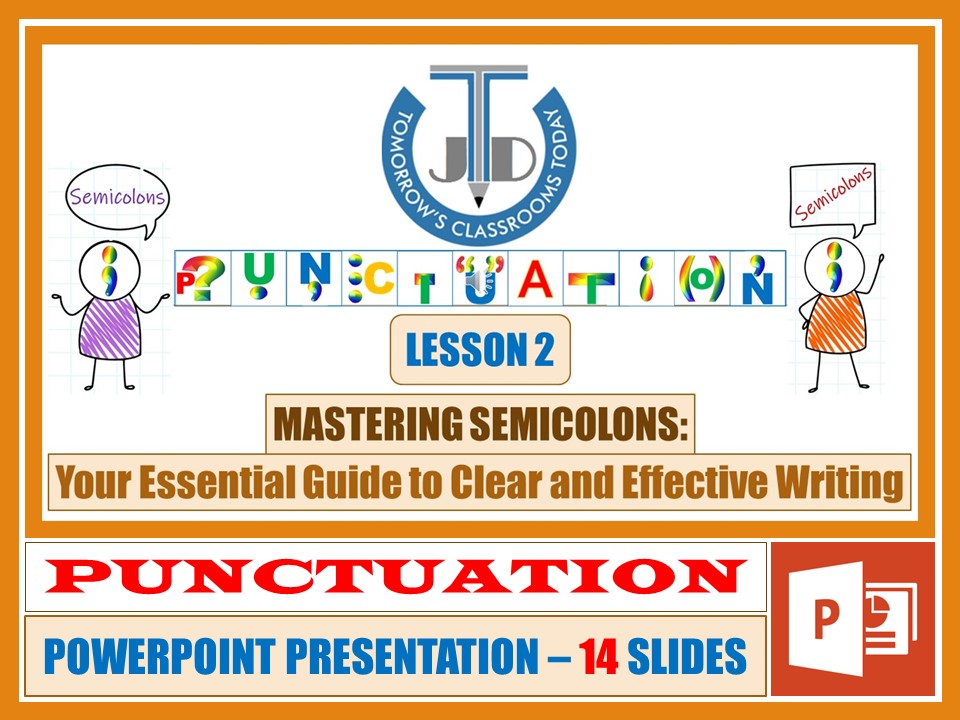 Semicolons | A Complete Lesson with Practice Activities