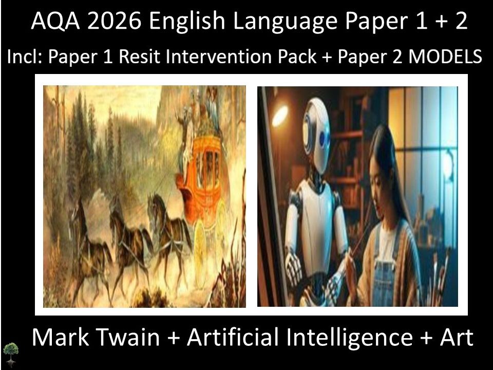 Two AQA 2026 English Language Paper 1 + 2 Mocks | Resit Intervention | Models