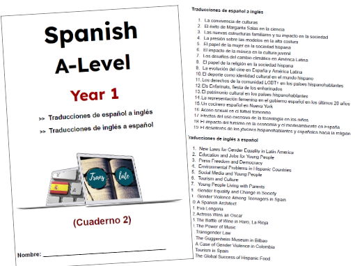 AQA_Spanish_ALevel_Year 1_Translation_book 2_40  tasks+ANSWERS
