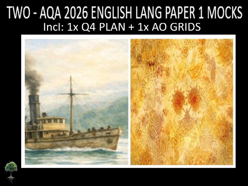 TWO - AQA PAPER 1 | 2026 FULL MOCKS | Q4 PLAN | AO GRIDS