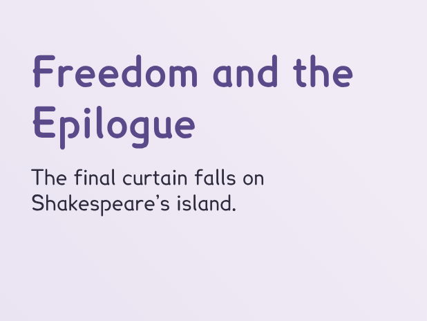 The Tempest - L20 - Understanding Prospero’s Epilogue (PPT + Worksheet)