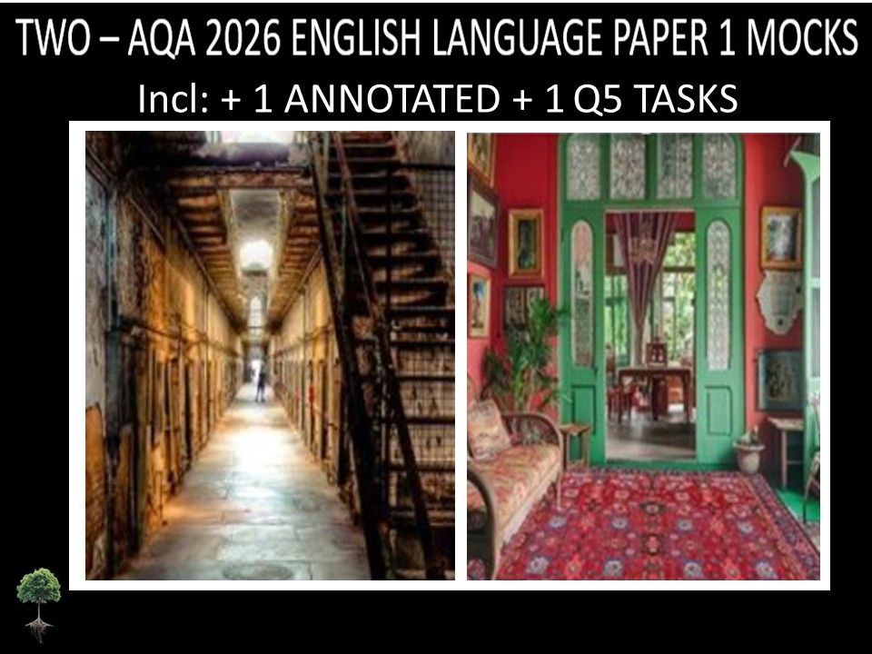 TWO - AQA PAPER 1 | 2026 FULL MOCKS | ANNOTATED |  Q5 TASKS