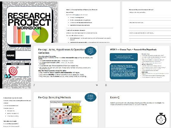 Independent Research Project - GCSE Sociology - Research Methos - AQA