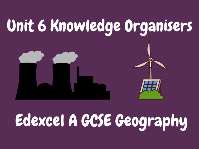 Unit 6 (Resource Management - Energy) Knowledge Organiser - Edexcel A Geography