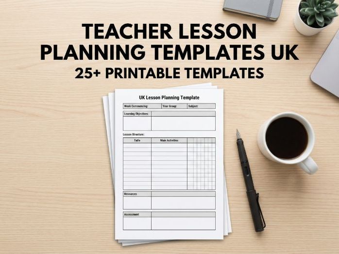 Teacher Lesson Planning Templates UK Pack (25+ Pages) | Ofsted & Rosenshine Aligned