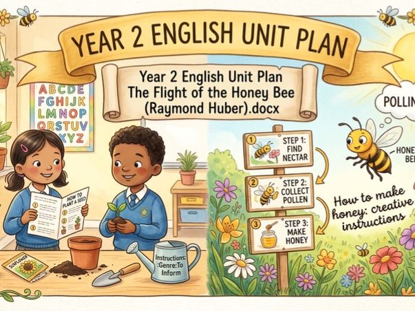 Year 2 English Unit Plan The Flight of the Honey Bee (Raymond Huber)