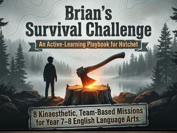 Hatchet Survival Game Deck | Year 7–8 English | Interactive Novel Study Activity