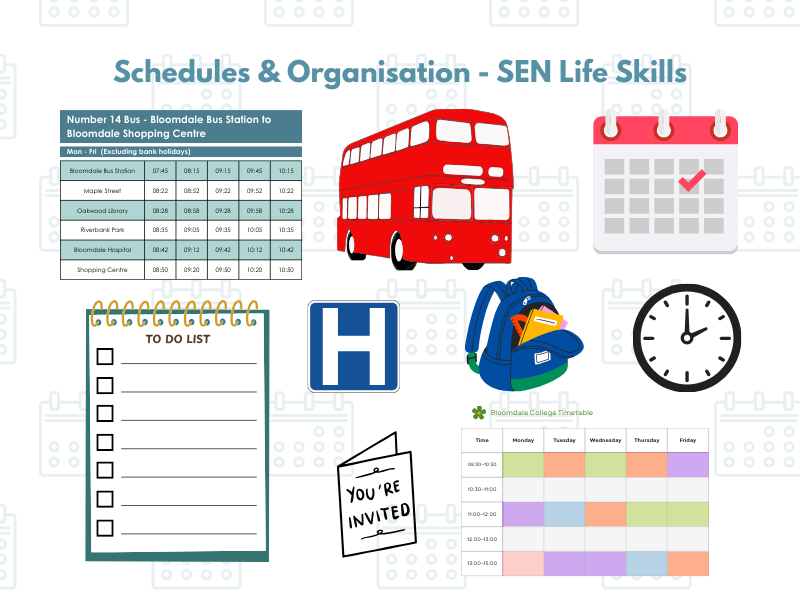 Schedules & Organisation SEN Life Skills