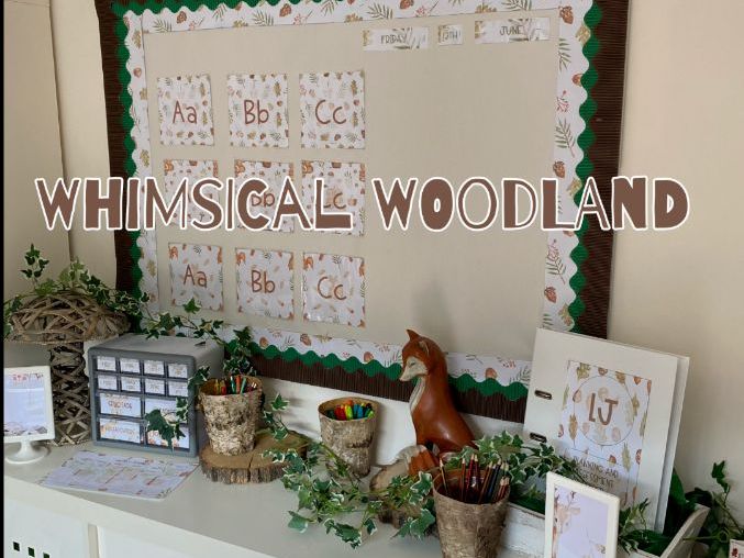 Classroom Display Set Whimsical Woodland Teaching Resources