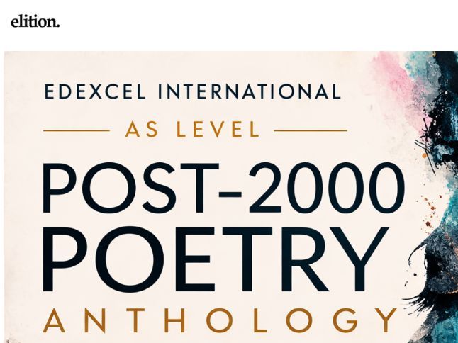 Edexcel IAL English Literature 'Poems of the Decade' Revision Guide