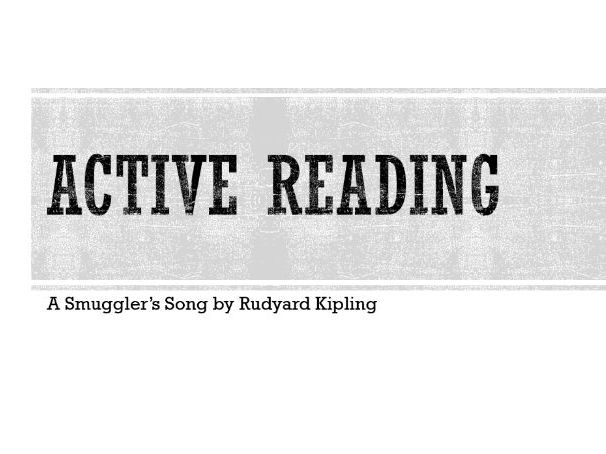 A Smuggler’s Song – Rudyard Kipling | 9-Day KS2 Active Reading Unit | Year 5/6