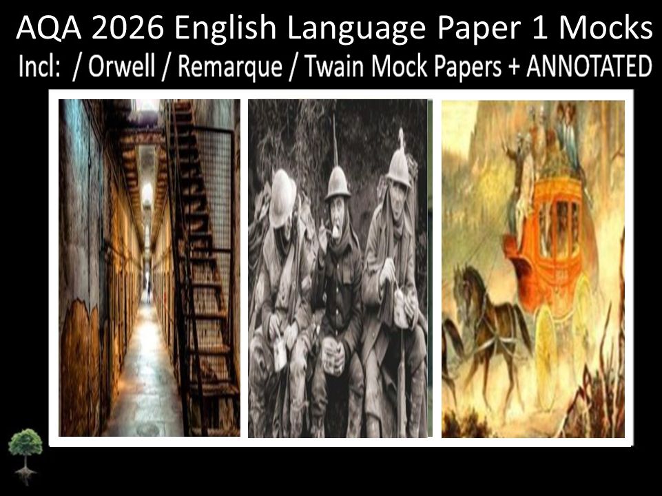 Three AQA 2026 English Language Paper 1 Mocks | ANNOTATED