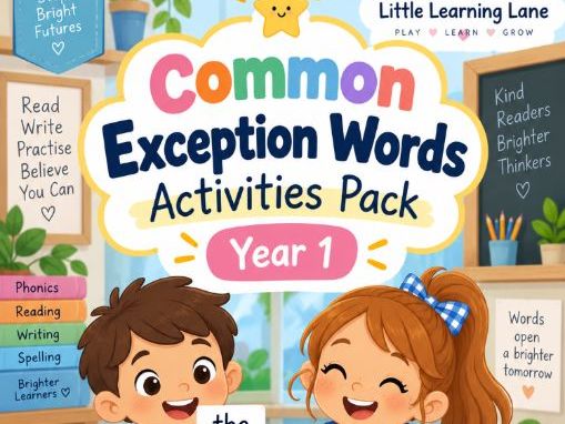 Year 1 Common Exception Words Activity