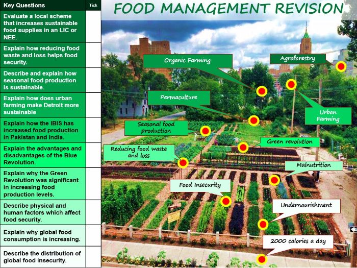 AQA GCSE Geography - Food Management Revision Booklet