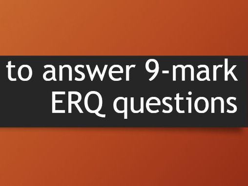 Edexcel GCSE Psychology ERQ structure