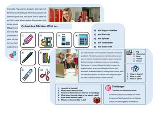 Pencil Case (German) – Teaching & Assessment Package