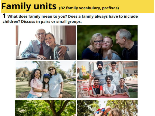B2 Family vocabulary | Inclusive communicative ELT lesson