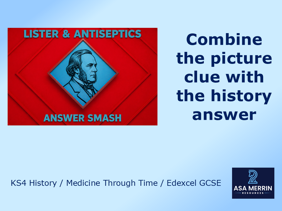 GCSE Medicine Through Time | Industrial | Antiseptics House of Games Quiz