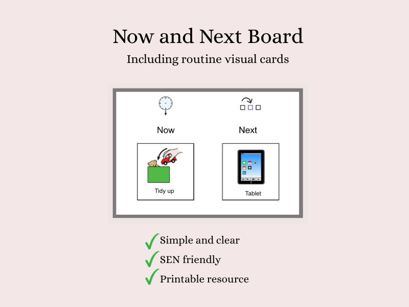 SEN Now and Next Visual Support