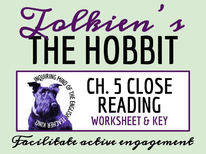 The Hobbit Chapter 5 Close Reading Analysis Worksheet