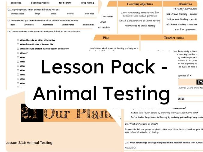 2.1.6 Animal Testing Lesson Pack