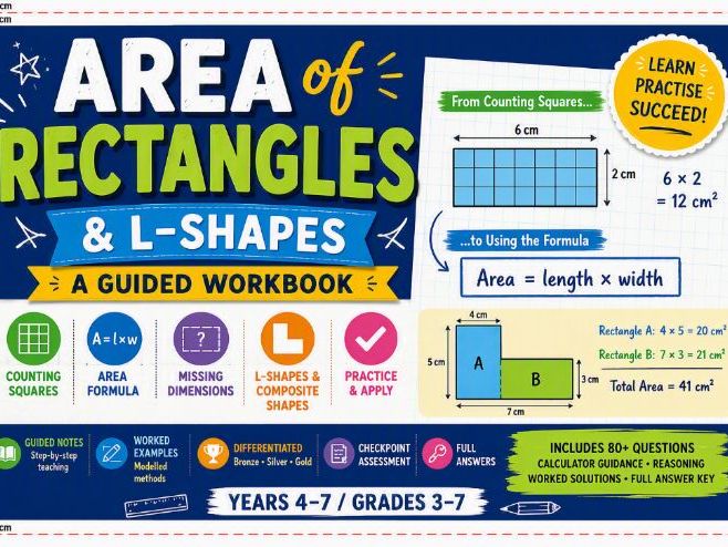 Area of Rectangles: A Guided Workbook