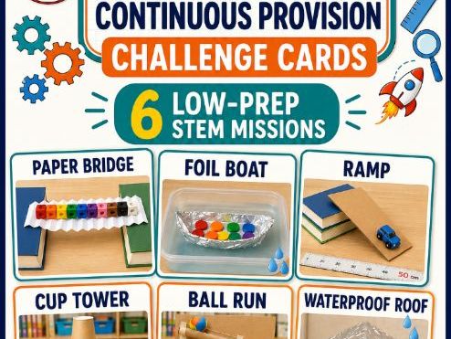 Year 1 STEM Continuous Provision Cards