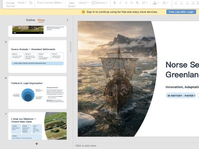 IB DP History - Climate and Innovation - Norse Explorations - What innovations took place?