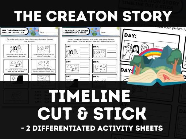 The Creation Story Sorting Activity | Cut and Stick Worksheet