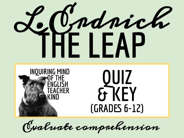 “The Leap” by Louise Erdrich Quiz and Answer Key (Short Story)