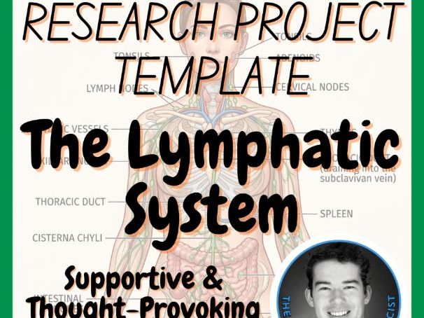 The Lymphatic System Biology Research Project Template | Digital + Print + HTML