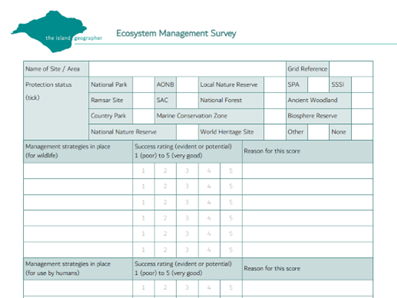 Ecosystem Management Survey