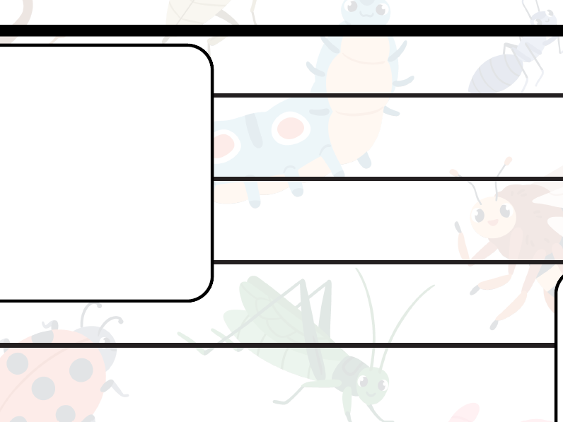 Mini-beast draw/write template