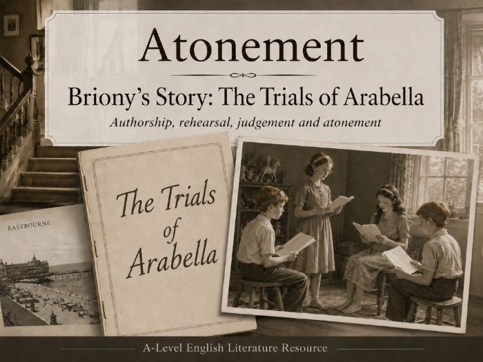 Atonement: The Trials of Arabella – Briony, Authorship and Atonement | A-Level Literature