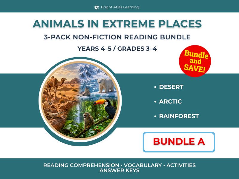 Animals in Extreme Places Bundle A | KS2 | Y4–5