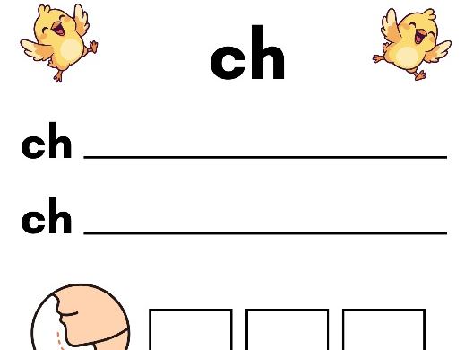 Phase 3 CH Digraph Worksheet